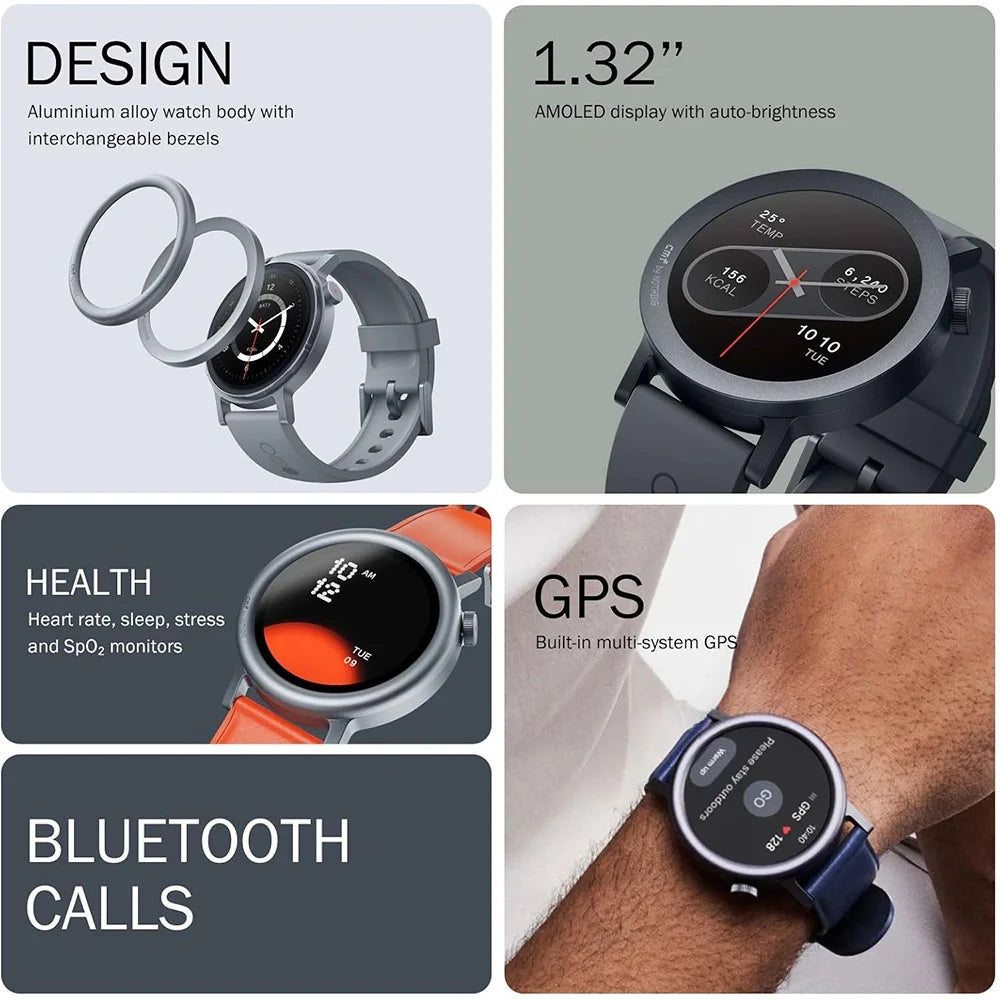 CMF Watch Pro 2 - Smart Fitness Watch for Men and Women, IP68 Water Resistant, 120 Sports Modes, Bluetooth Calling, 11-Day Battery Life, GPS Compatible with Android and iOS, Ash Gray